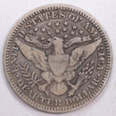 1909 Barber Silver Quarter, Fine+ Circulated Coin, Store