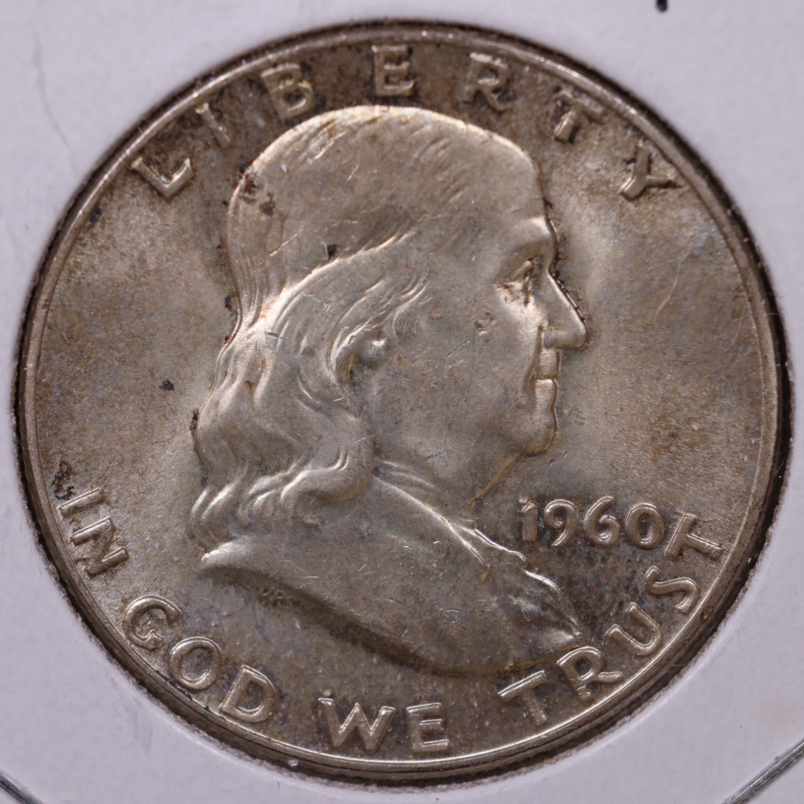 1960 Ben Franklin Half Dollar, Mint State Uncirculated Coin, Store #HR1685