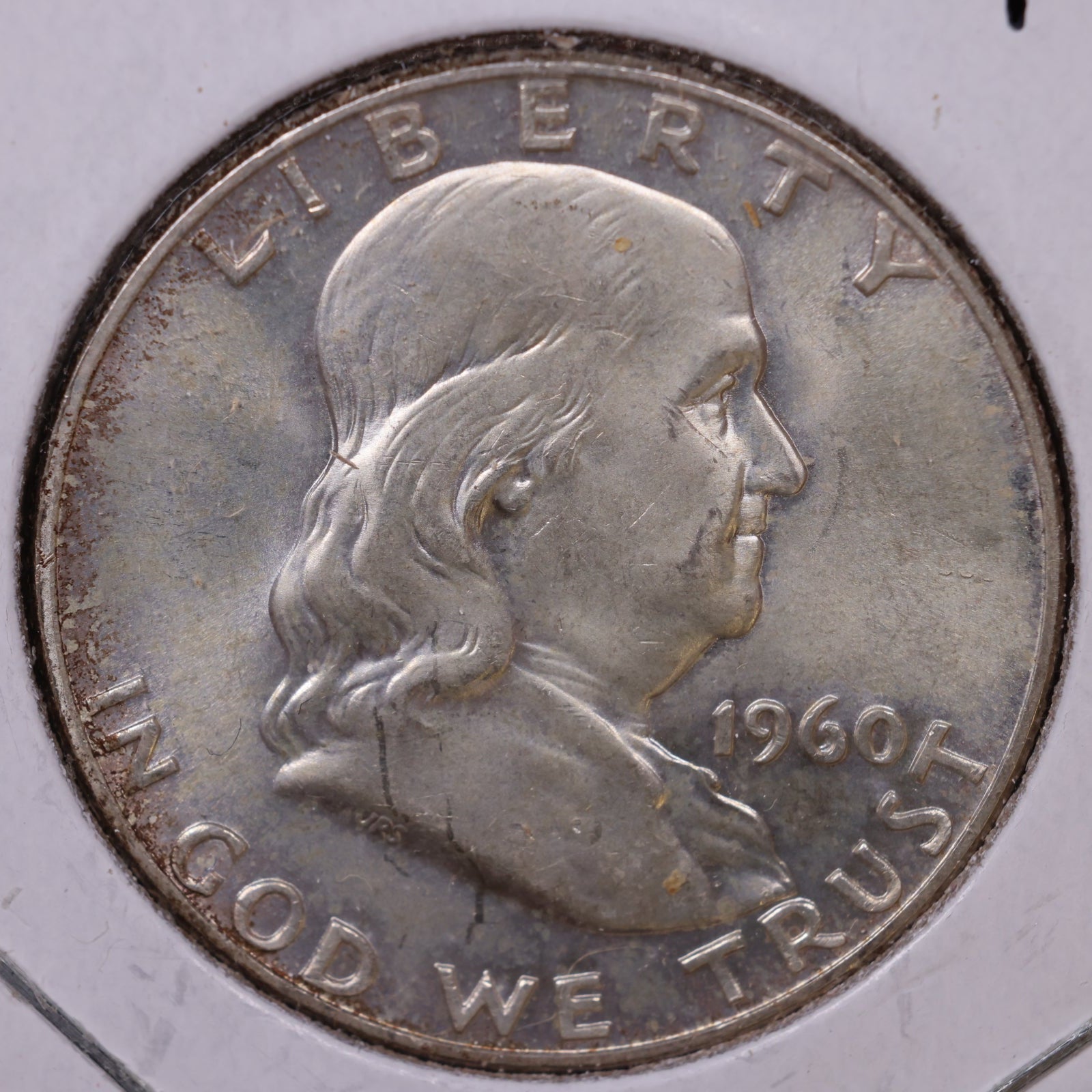 1960 Ben Franklin Half Dollar, Mint State Uncirculated Coin, Store #HR1688