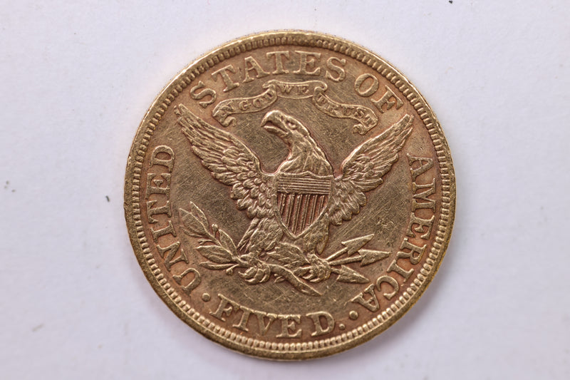 1897 $5 Gold Liberty. Affordable Collectible GOLD Coin. Store Sale.
