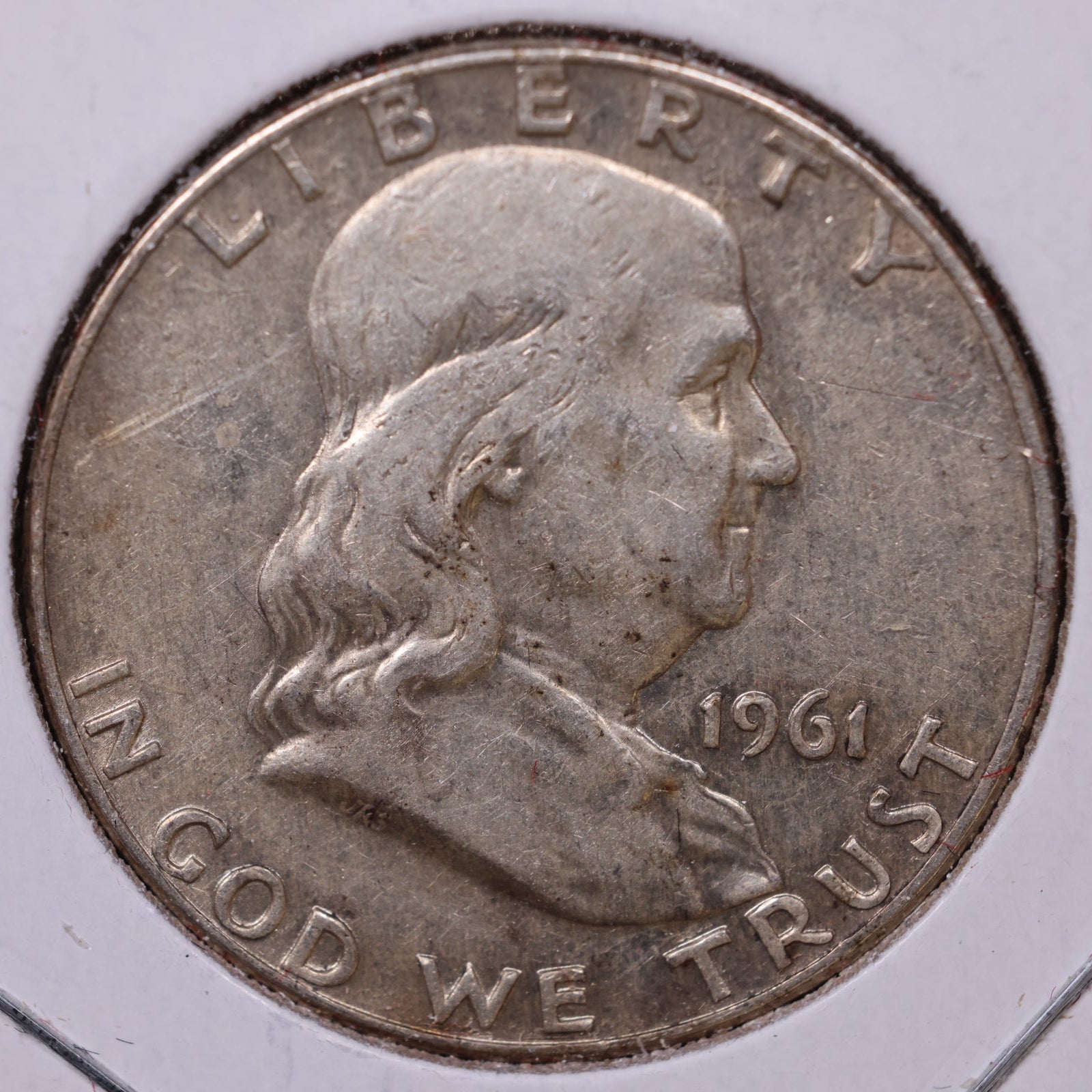 1961-D Franklin Half Dollar, Very Fine Circulated Coin, Store #HR1693