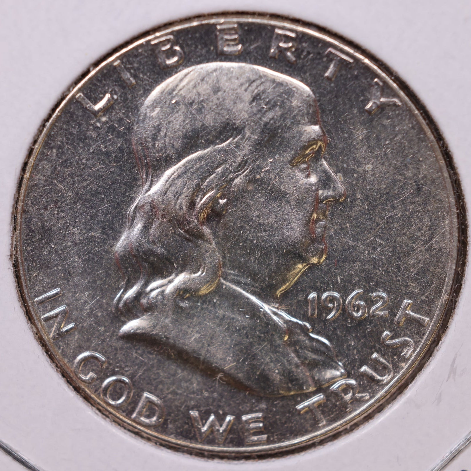 1962 Ben Franklin Half Dollar, Proof Uncirculated Coin, Store #HR1695