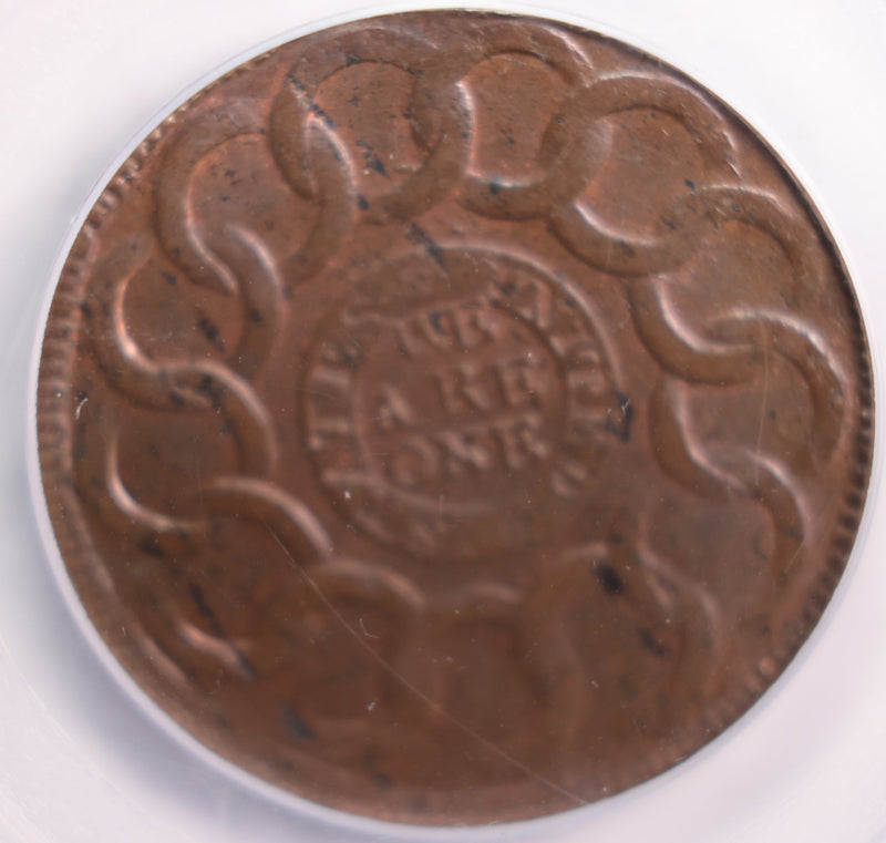 1787 FUGIO Cents., 'STATES UNITED 4 Cinq'., PCGS MS64, 'CAC'., Store