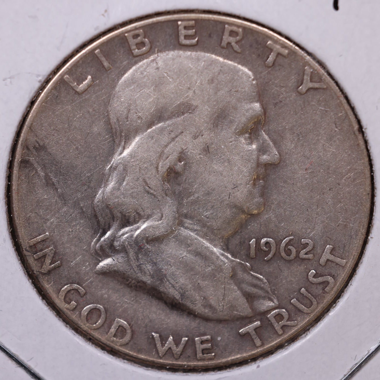 1962 Ben Franklin Half Dollar, Fine Circulated Coin, Store #HR1697