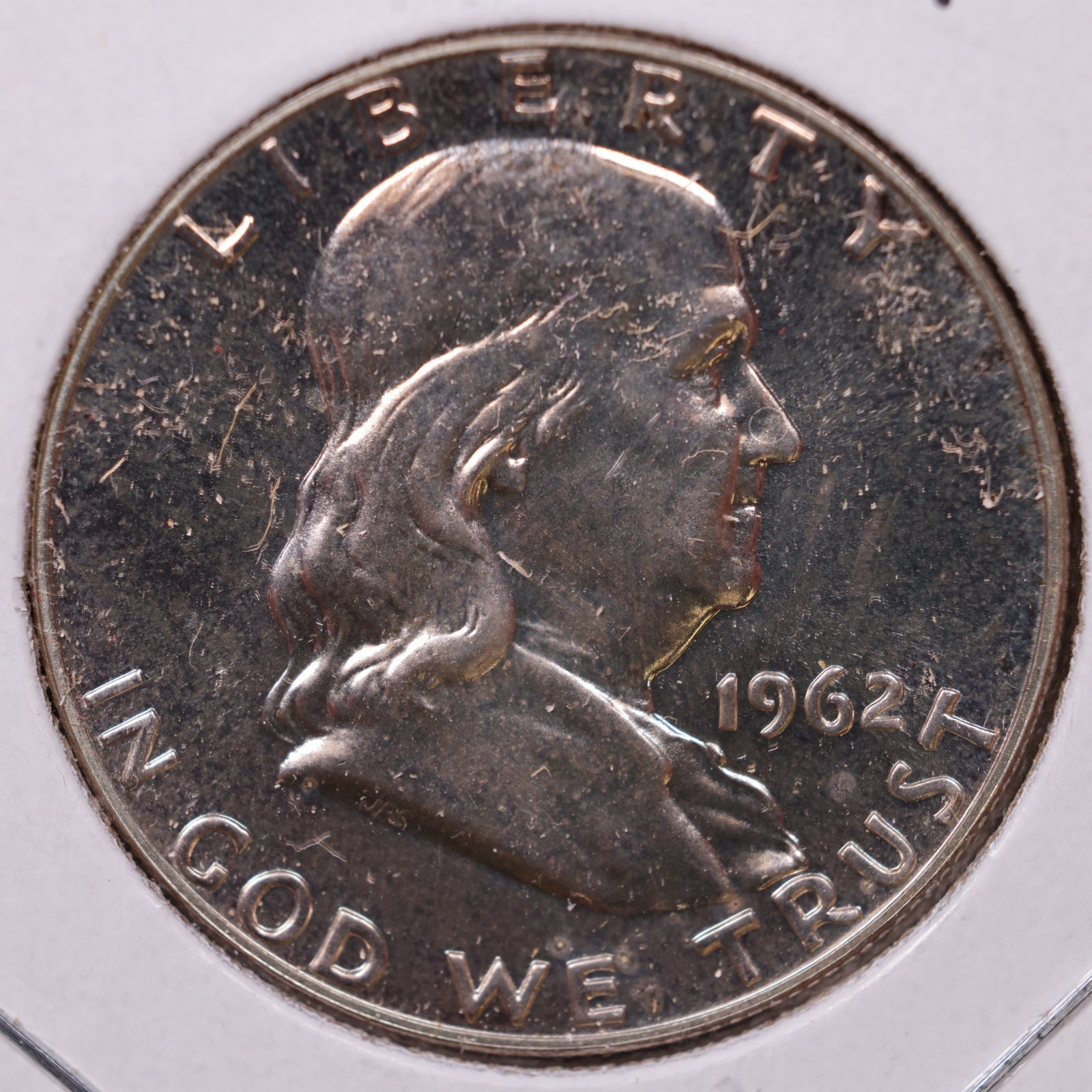 1962 Ben Franklin Half Dollar, Proof Uncirculated Coin, Store #HR1699