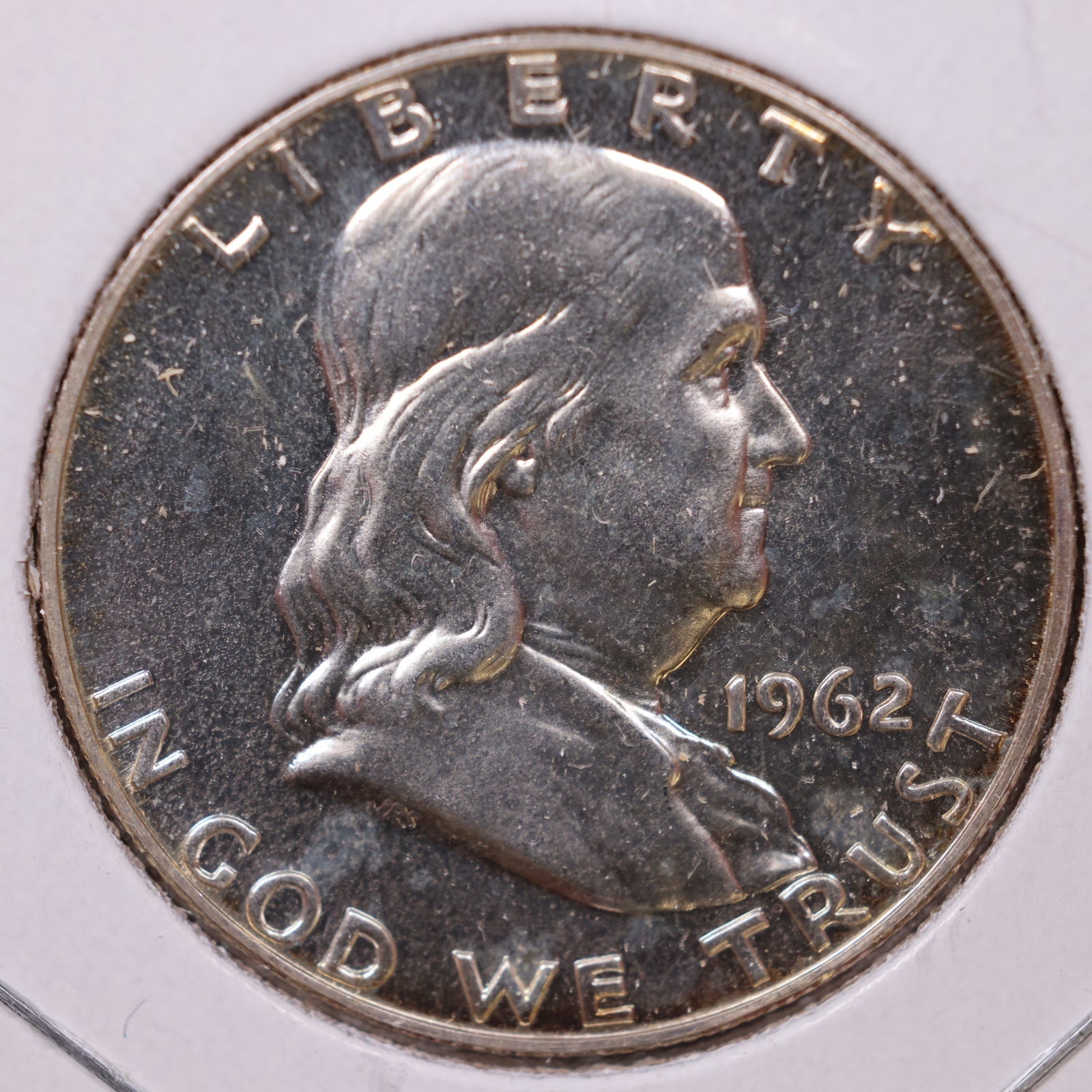 1962 Ben Franklin Half Dollar, Proof Uncirculated Coin, Store #HR1701
