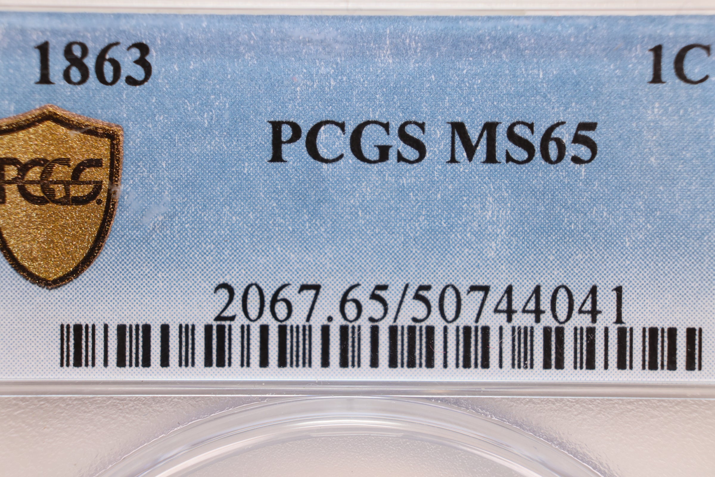 1863 Indian Head Small Cents., PCGS MS-65., Store #GCT008