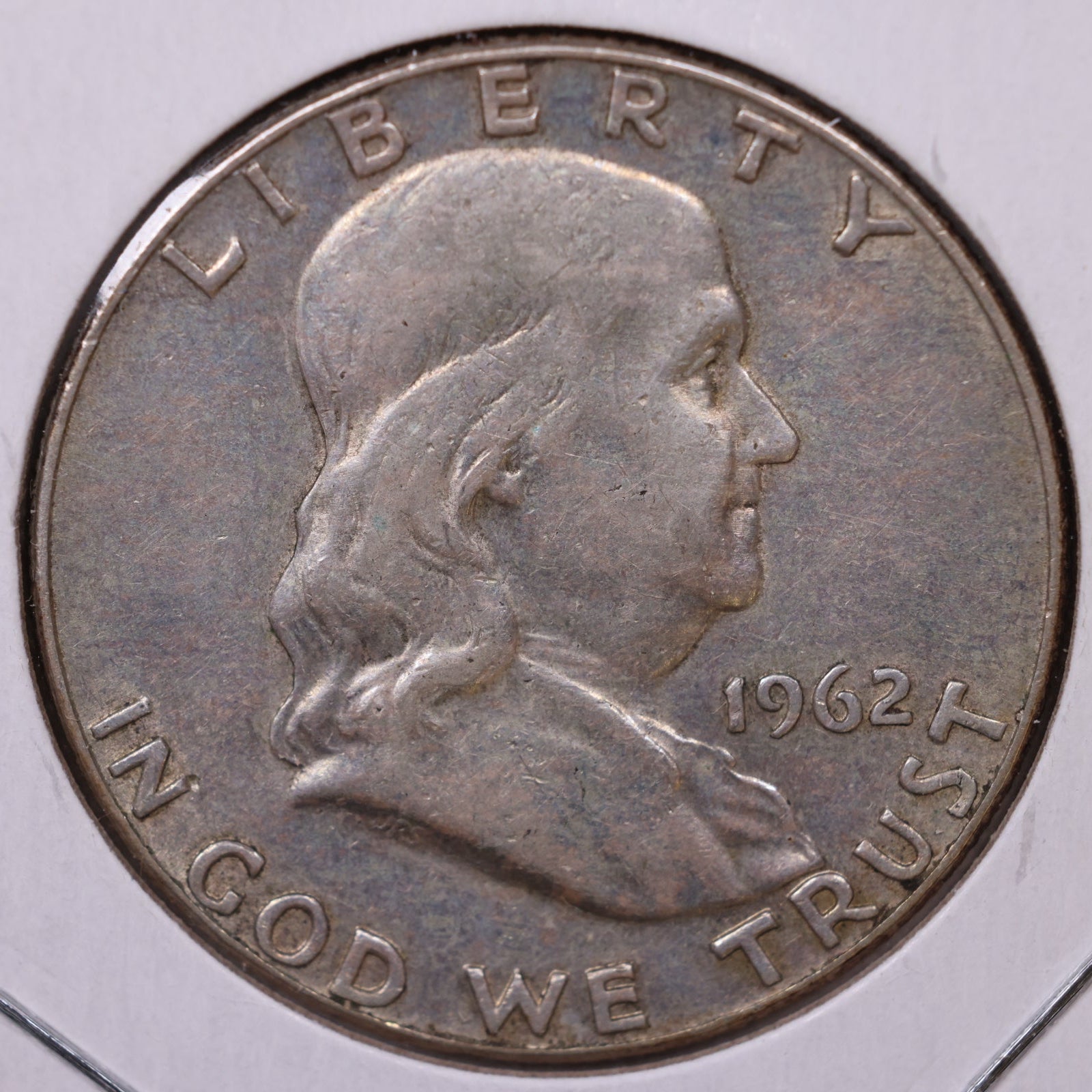 1962-D Ben Franklin Half Dollar, Fine Circulated Coin, Store #HR1706