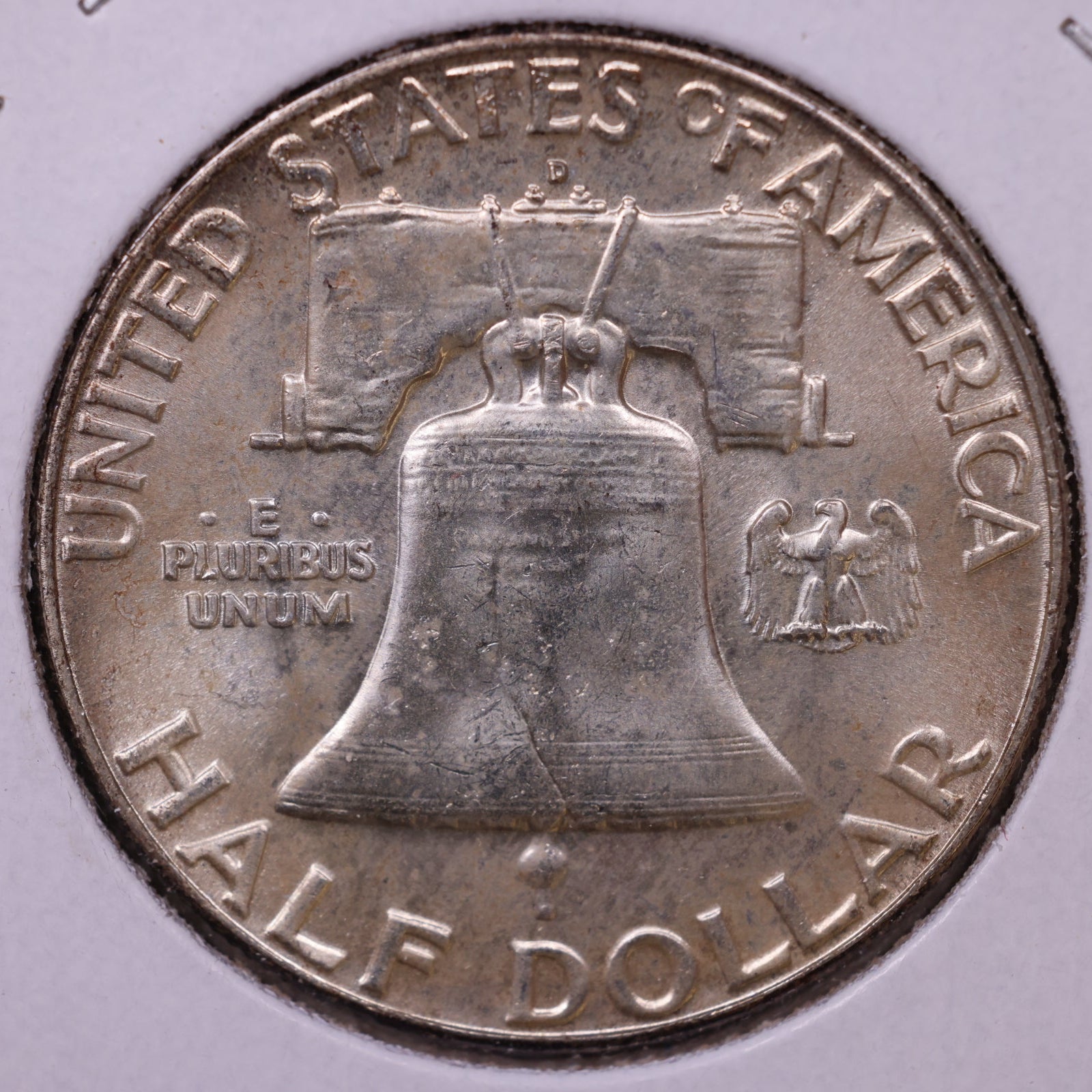 1962-D Ben Franklin Half Dollar, Mint State Uncirculated Coin, Store #HR1716