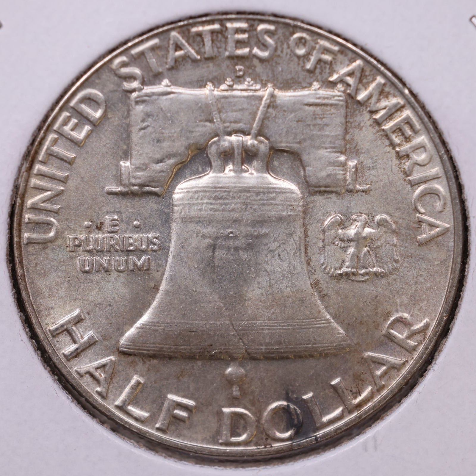 1962-D Ben Franklin Half Dollar, About Uncirculated Coin, Store #HR1719