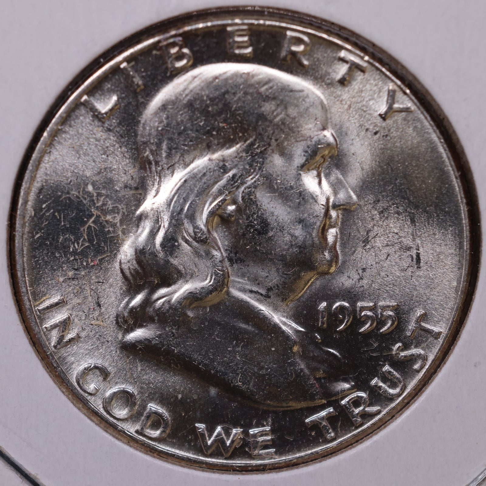1955 Franklin Half Dollar, Mint State Uncirculated Coin, Store #HR1723