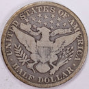 1897 Barber Half Dollar, Very Good Circulated Coin, Store