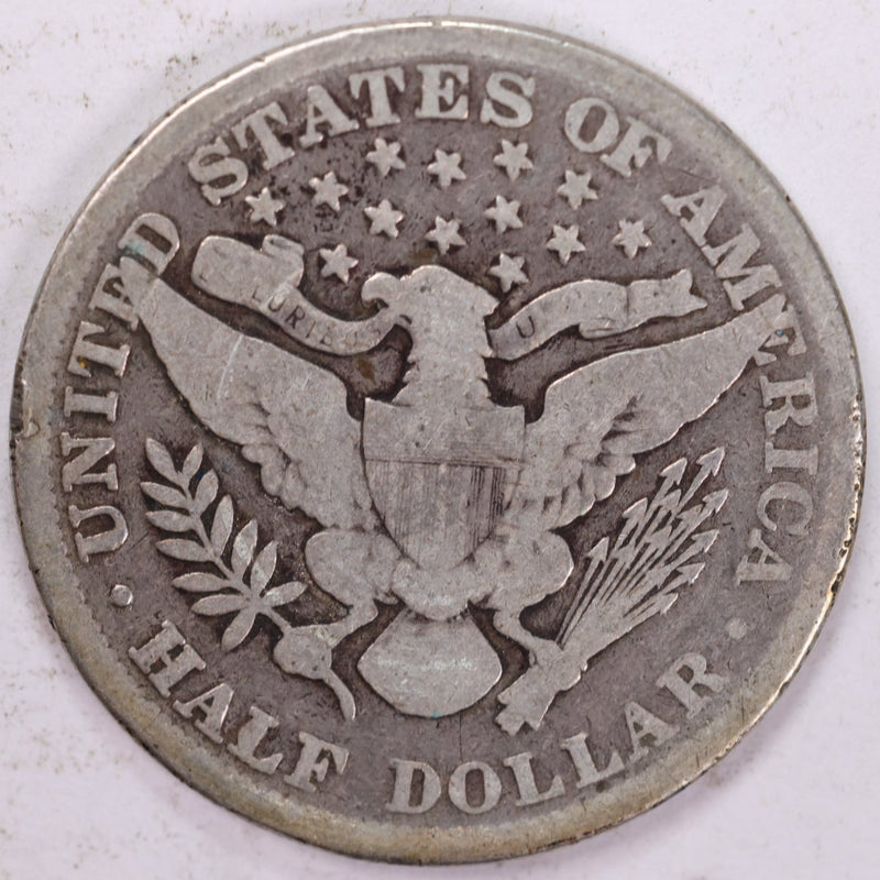 1898 Barber Half Dollar, Very Good Circulated Coin, Store