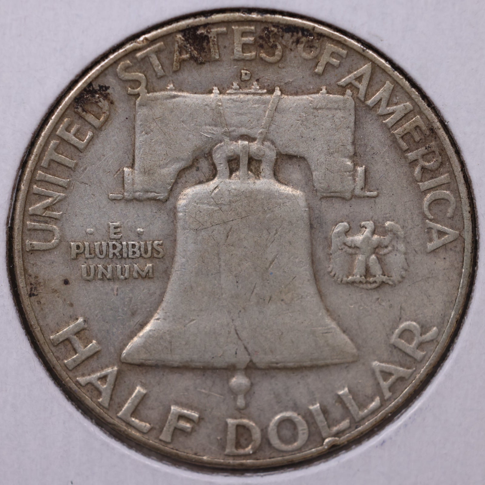 1957-D Ben Franklin Half Dollar, Fine Circulated Coin, Store #HR1738