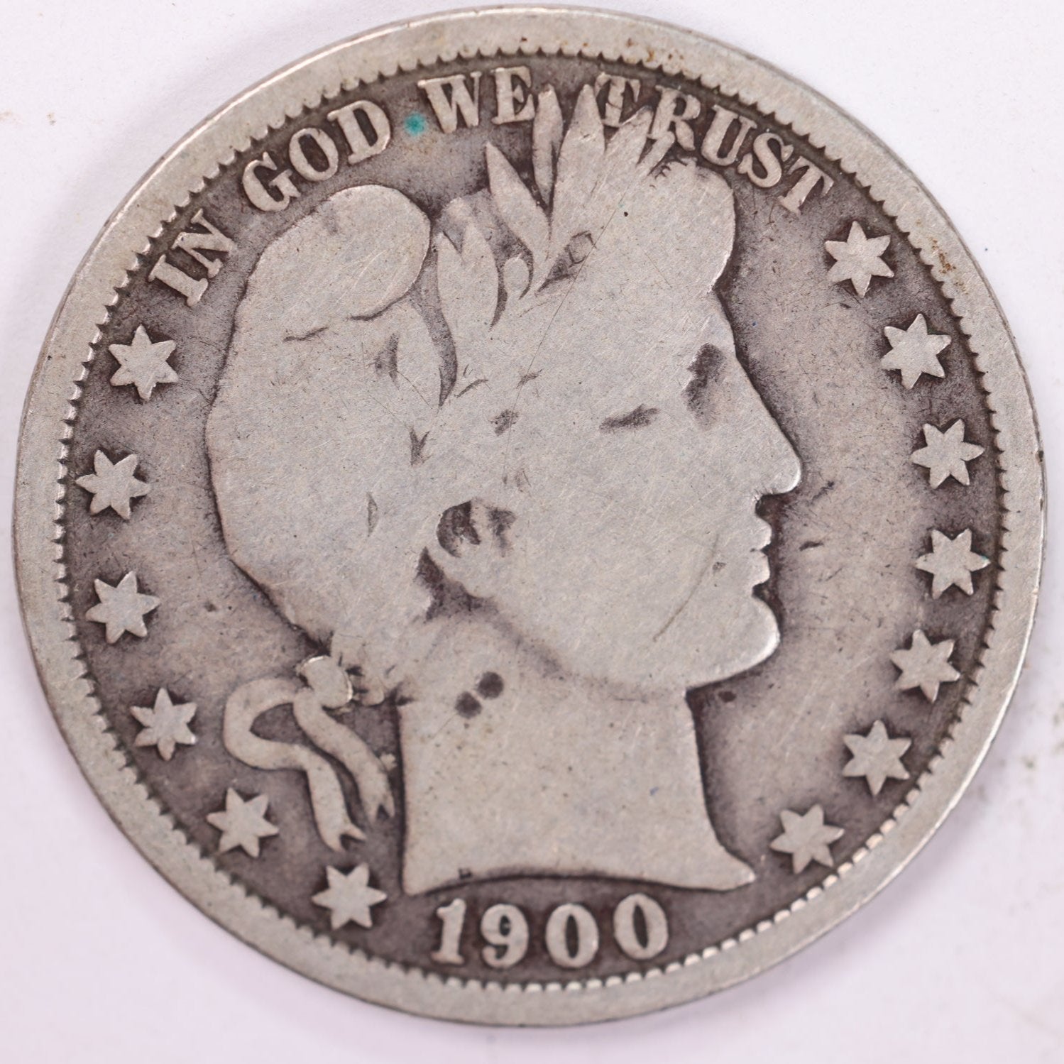 1900-O Barber Half Dollar, Very Good Circulated Coin, Store #HR1128