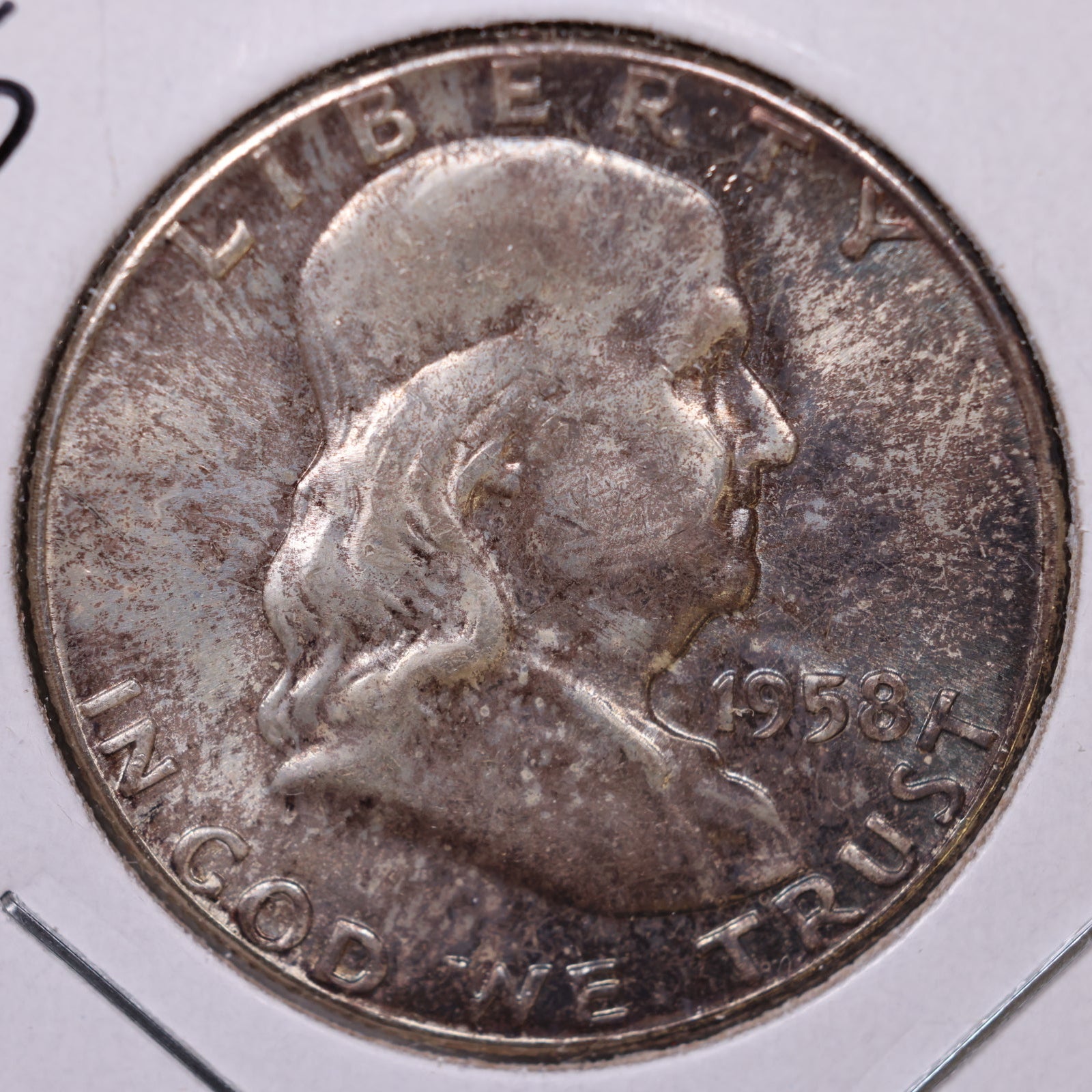 1958 Ben Franklin Half Dollar, Mint State Uncirculated Coin, Store #HR1747