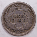 1891 Seated Liberty Dime., 'Common', Very Fine Plus Circulated Coin., Store