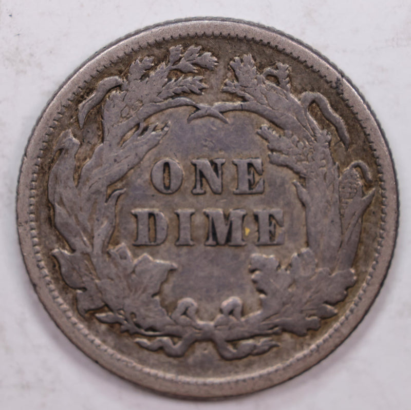 1891 Seated Liberty Dime., 'Common', Very Fine Plus Circulated Coin., Store