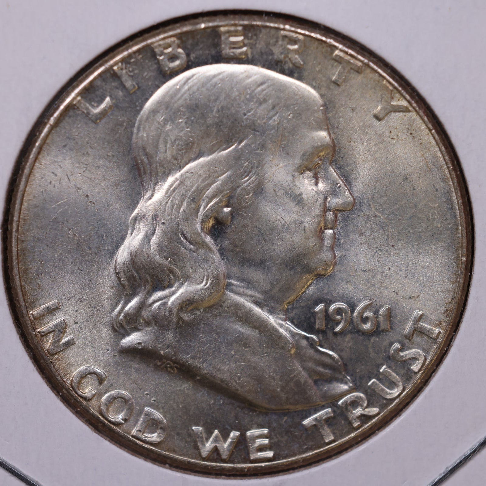 1961 Ben Franklin Half Dollar, Mint State Uncirculated Coin, Store #HR1759