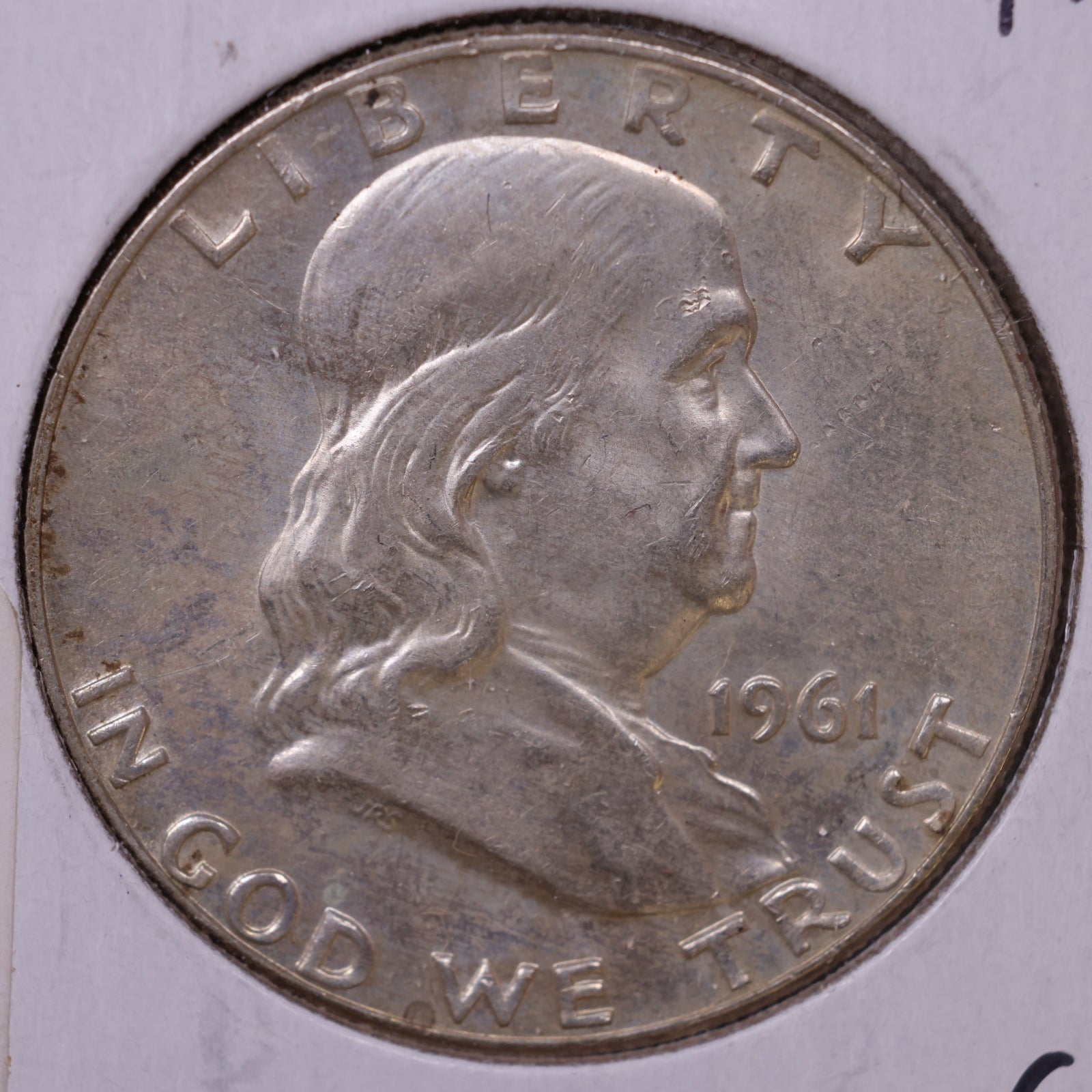 1961-D Franklin Half Dollar, About Uncirculated Coin, Store #HR1764
