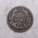 1914-D Barber Silver Dime., Nice Very Good, Circulated Coin., Store