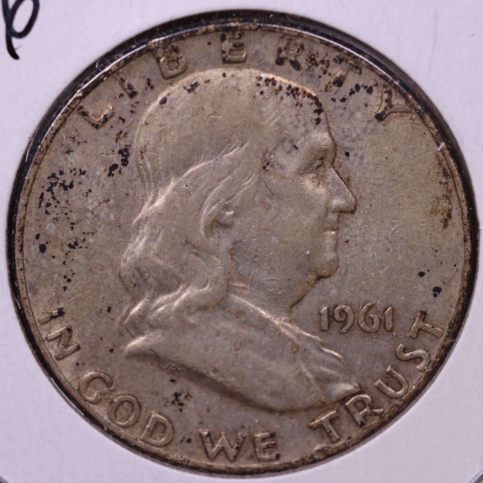 1961-D Ben Franklin Half Dollar, Extra Fine Circulated Coin, Store #HR1766