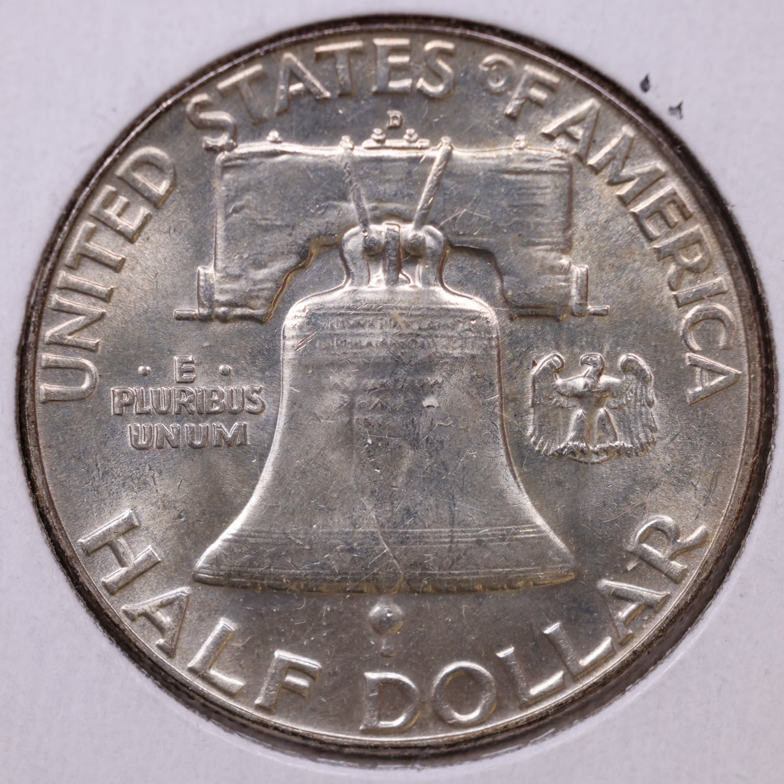 1962-D Ben Franklin Half Dollar, Mint State Uncirculated Coin, Store #HR1772