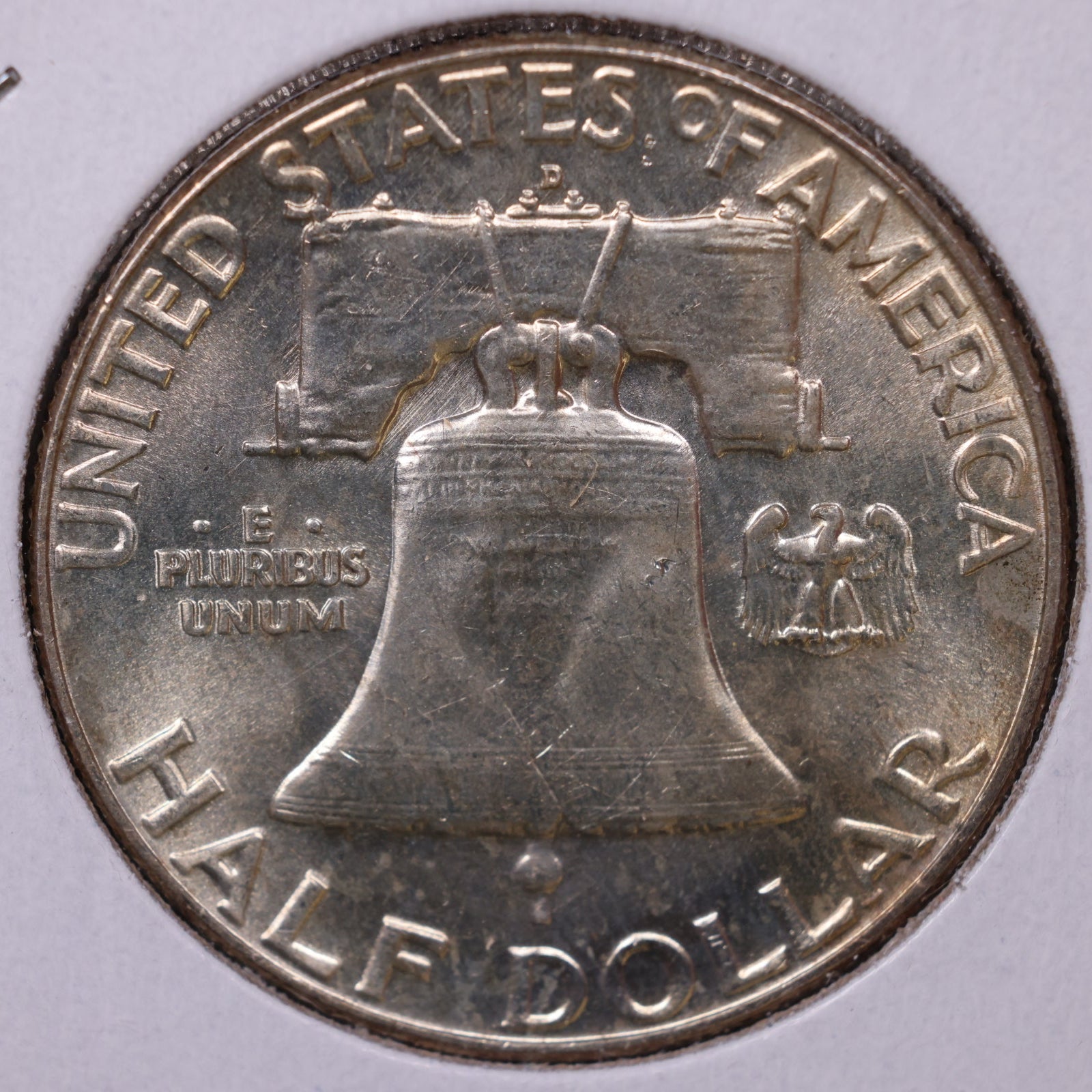 1962-D Ben Franklin Half Dollar, Mint State Uncirculated Coin, Store #HR1775