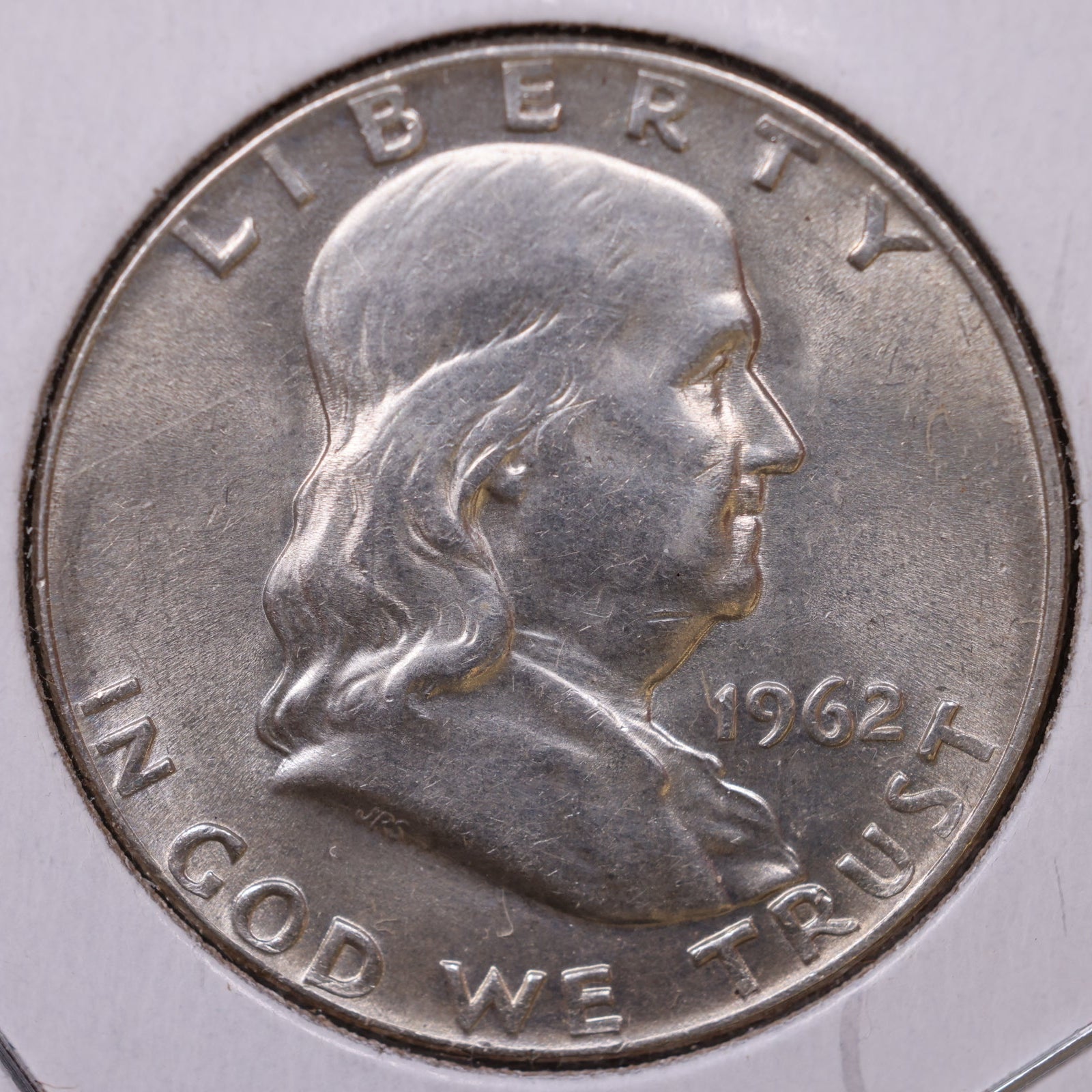 1962-D Ben Franklin Half Dollar, Mint State Uncirculated Coin, Store #HR1776