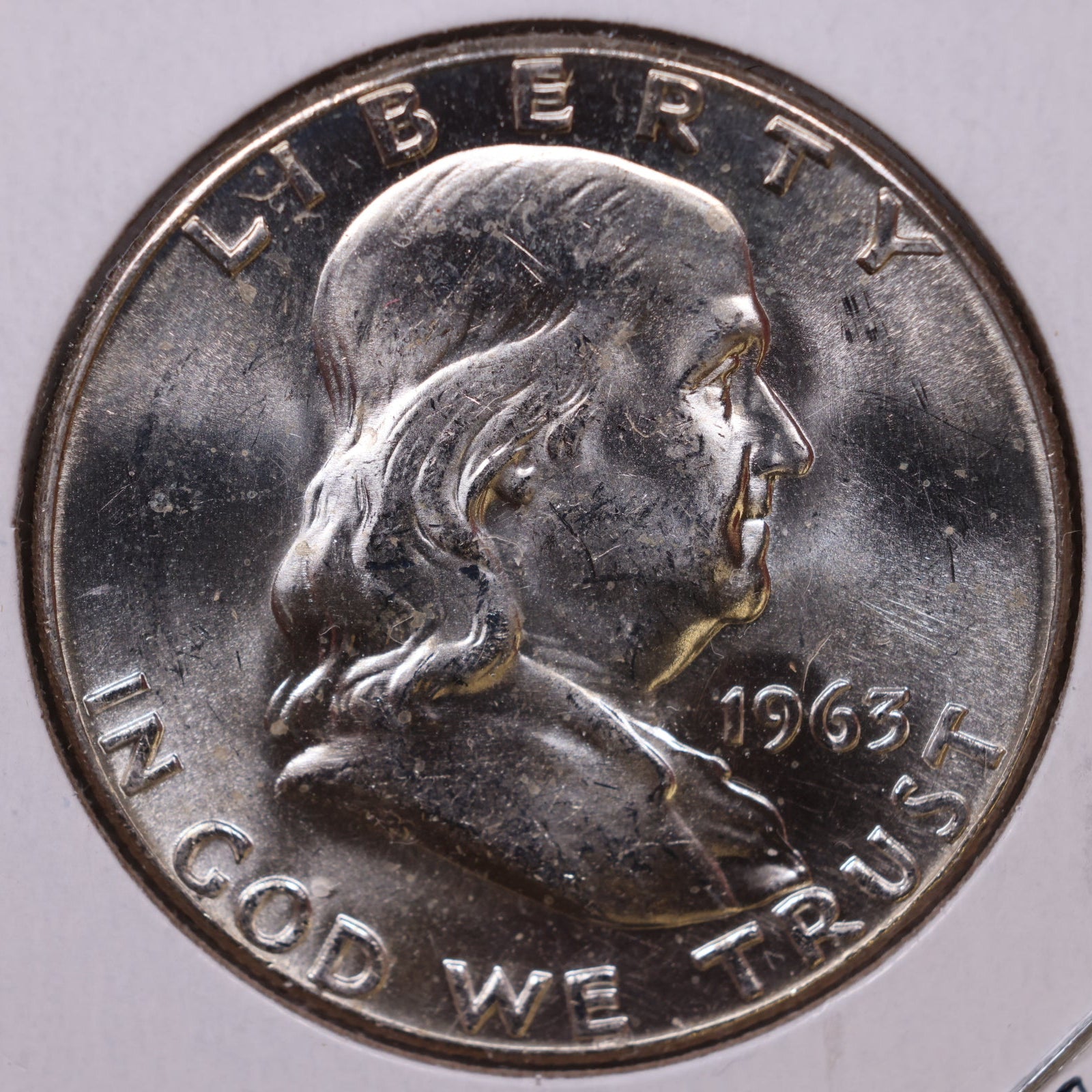 1963 Ben Franklin Half Dollar, Mint State Uncirculated Coin, Store #HR1780