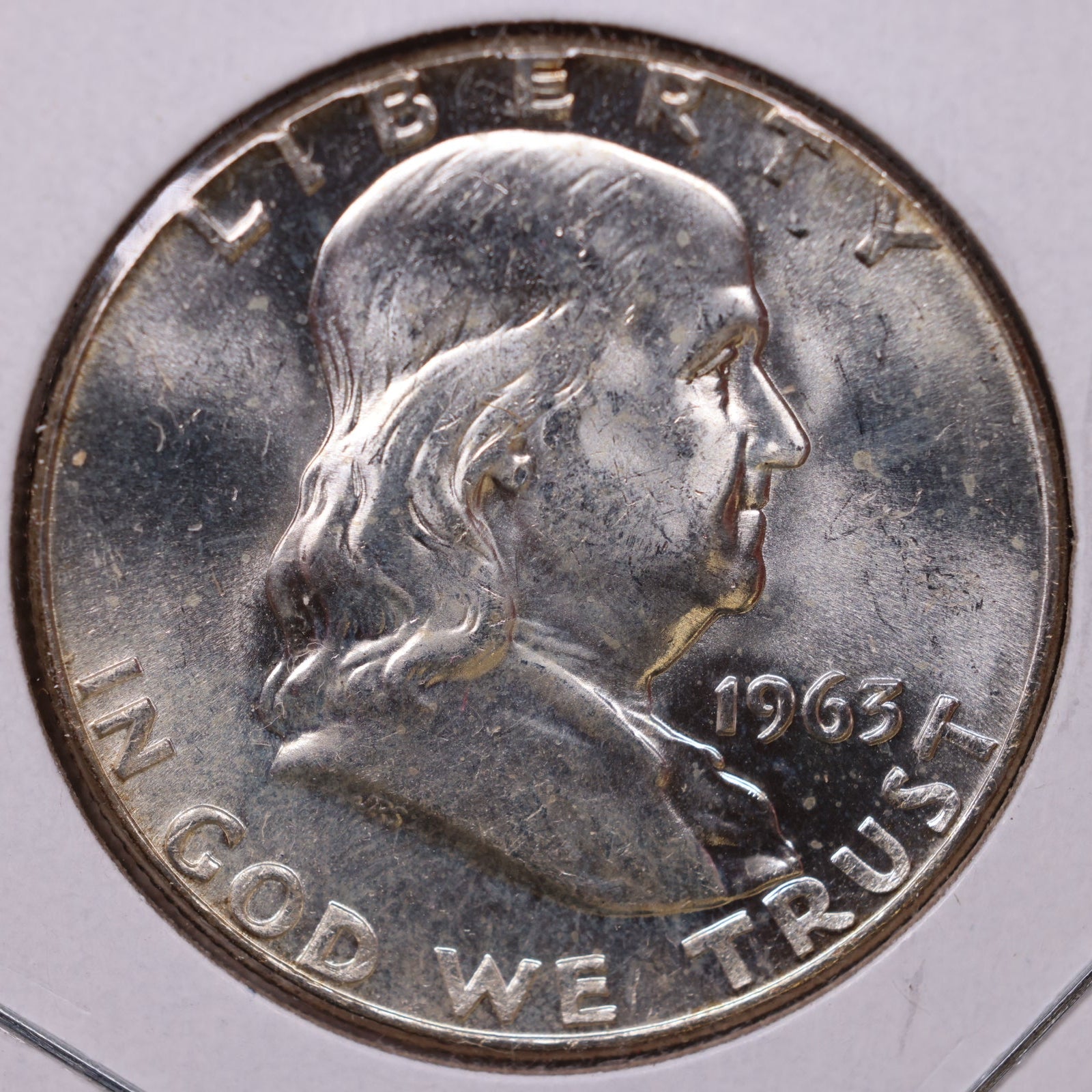 1963 Ben Franklin Half Dollar, Mint State Uncirculated Coin, Store #HR1783