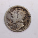 1917-S Mercury Silver Dime., Fine, Circulated Silver Dime., Store