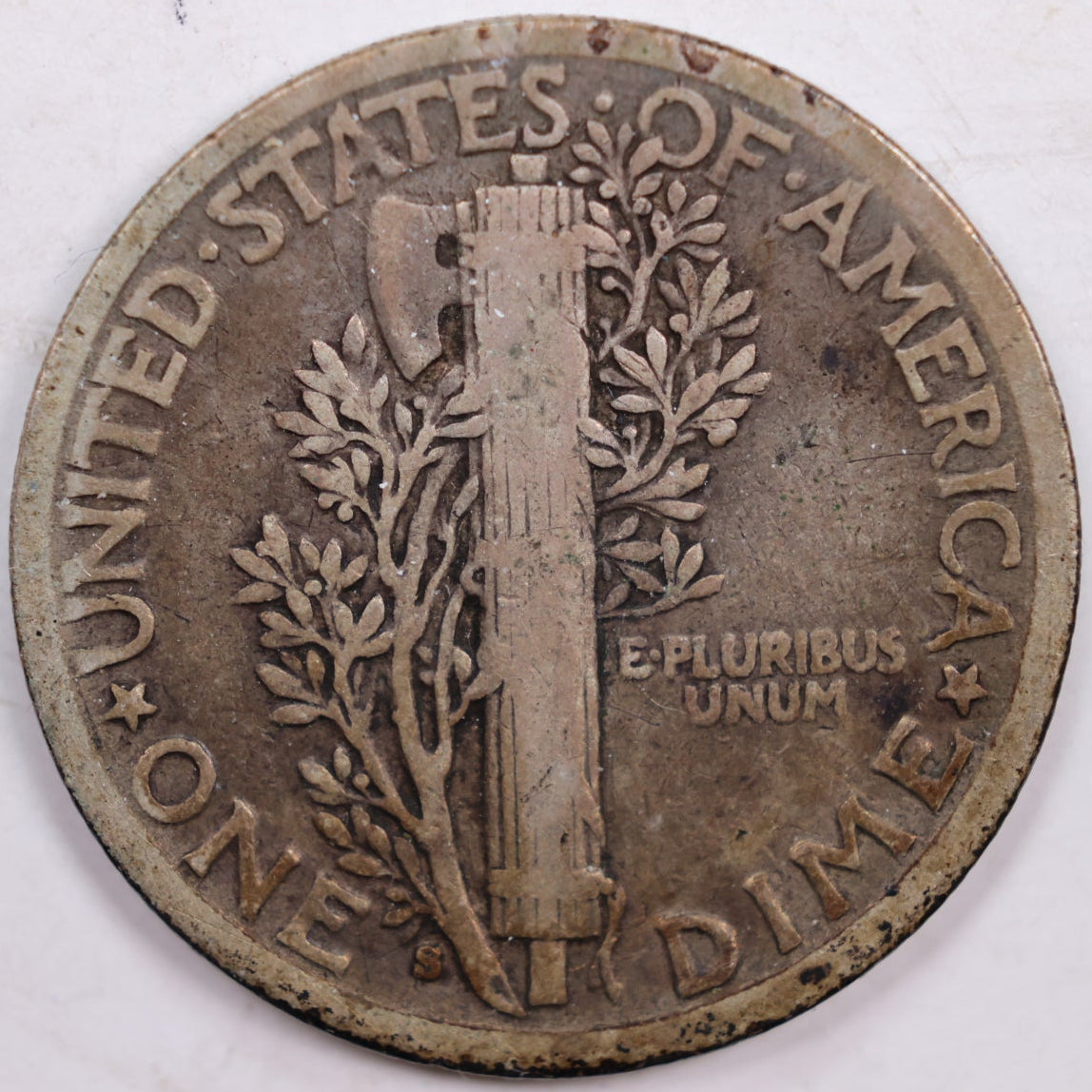 1917-S Mercury Dime, Fine Circulated Coin, Store #DE0337