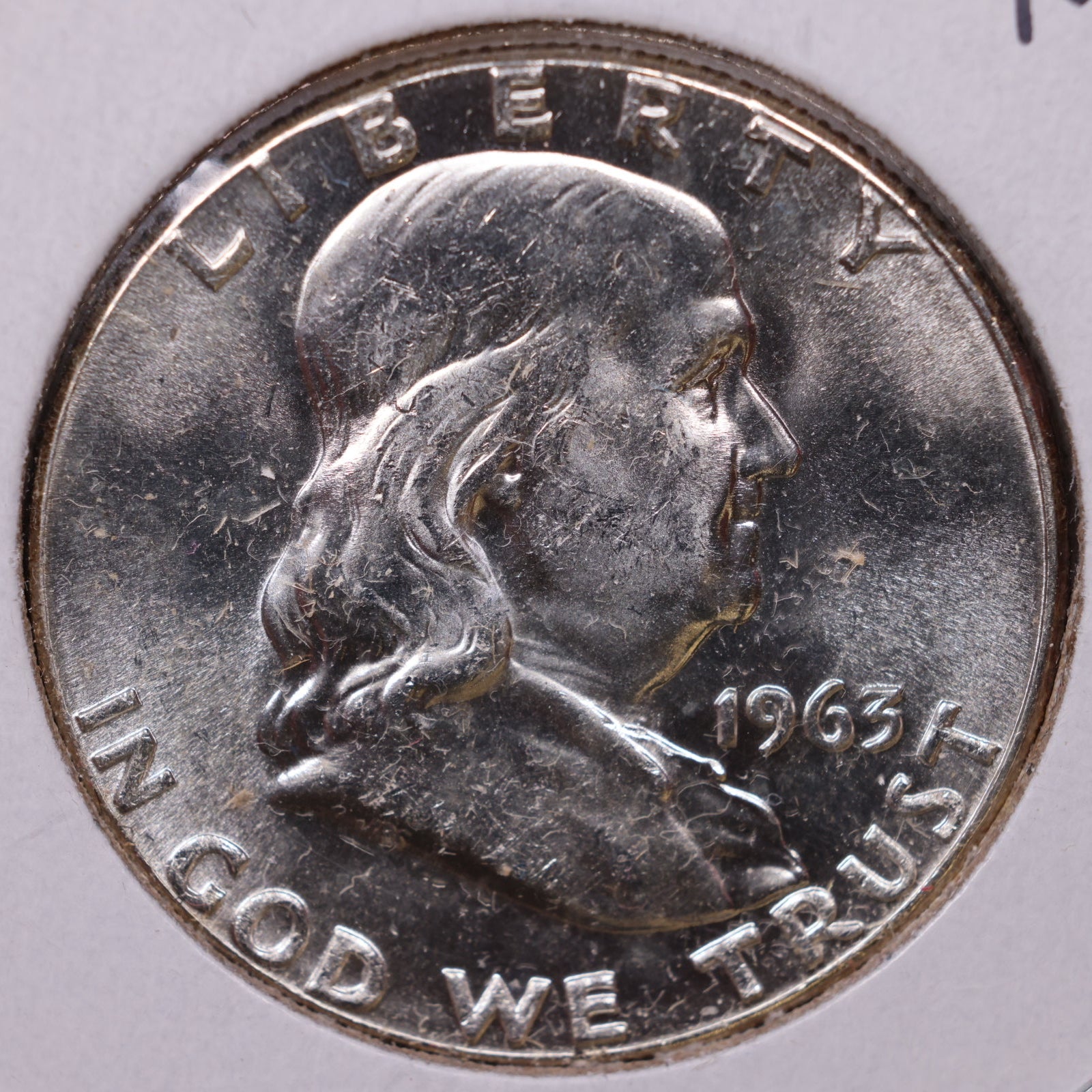 1963 Ben Franklin Half Dollar, Mint State Uncirculated Coin, Store #HR1784