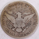 1906-D Barber Half Dollar, Very Good Circulated Coin, Store