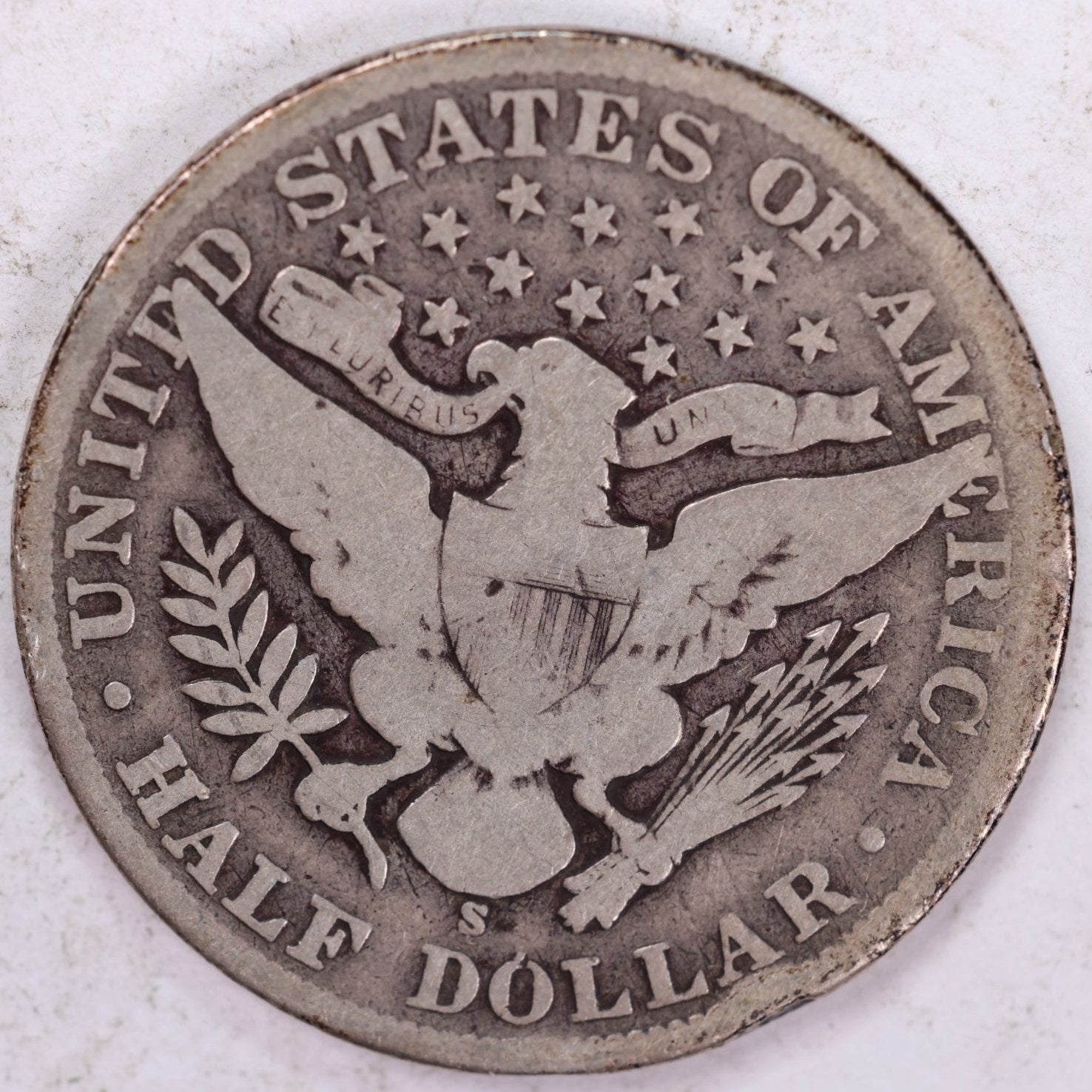 1906-S Barber Half Dollar, Very Good Circulated Coin, Store #HR1135