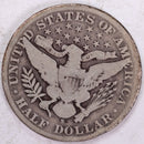 1906-S Barber Half Dollar, Very Good Circulated Coin, Store