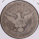 1906-S Barber Half Dollar, Very Good Circulated Coin, Store