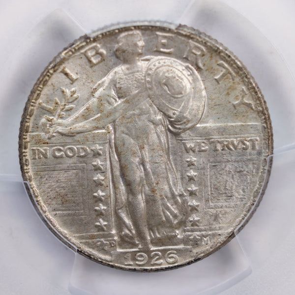 1926-D Standing Liberty Quarter., 'Scarce'., PCGS MS-64., Store #GQR019.