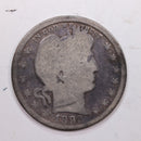 1892-S Barber Silver Quarter., Very Good Circulated Coin., Store