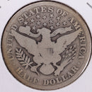 1907 Barber Half Dollar, Good Circulated Coin, Store