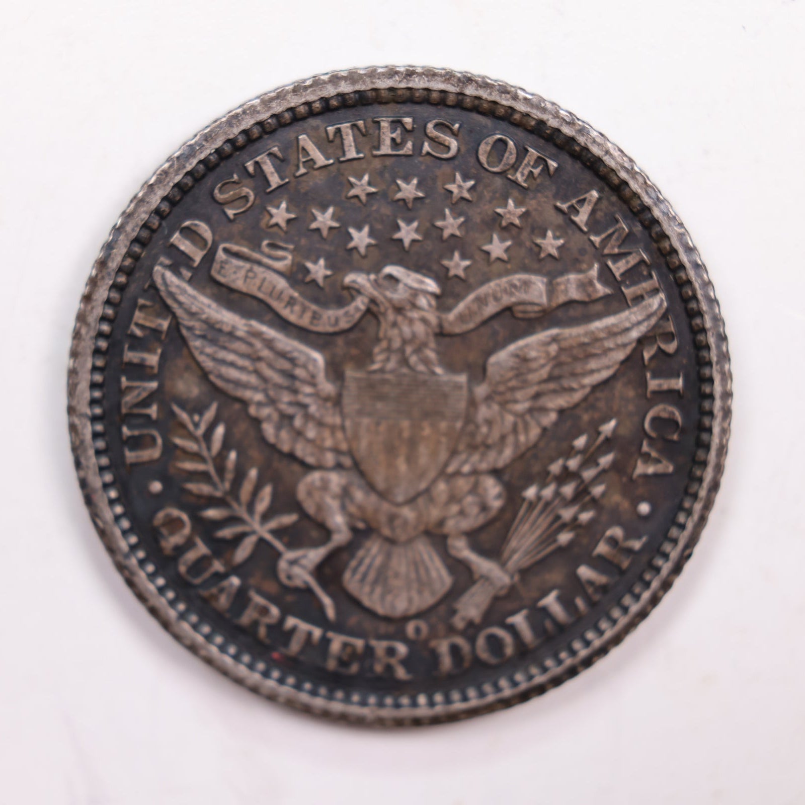 1895-O Barber Silver Quarter., Mint State, Uncirculated Coin., Store #QR0257.