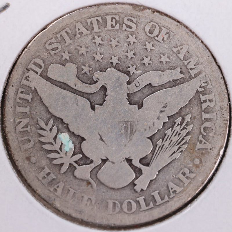 1907 Barber Half Dollar, Good Circulated Coin, Store