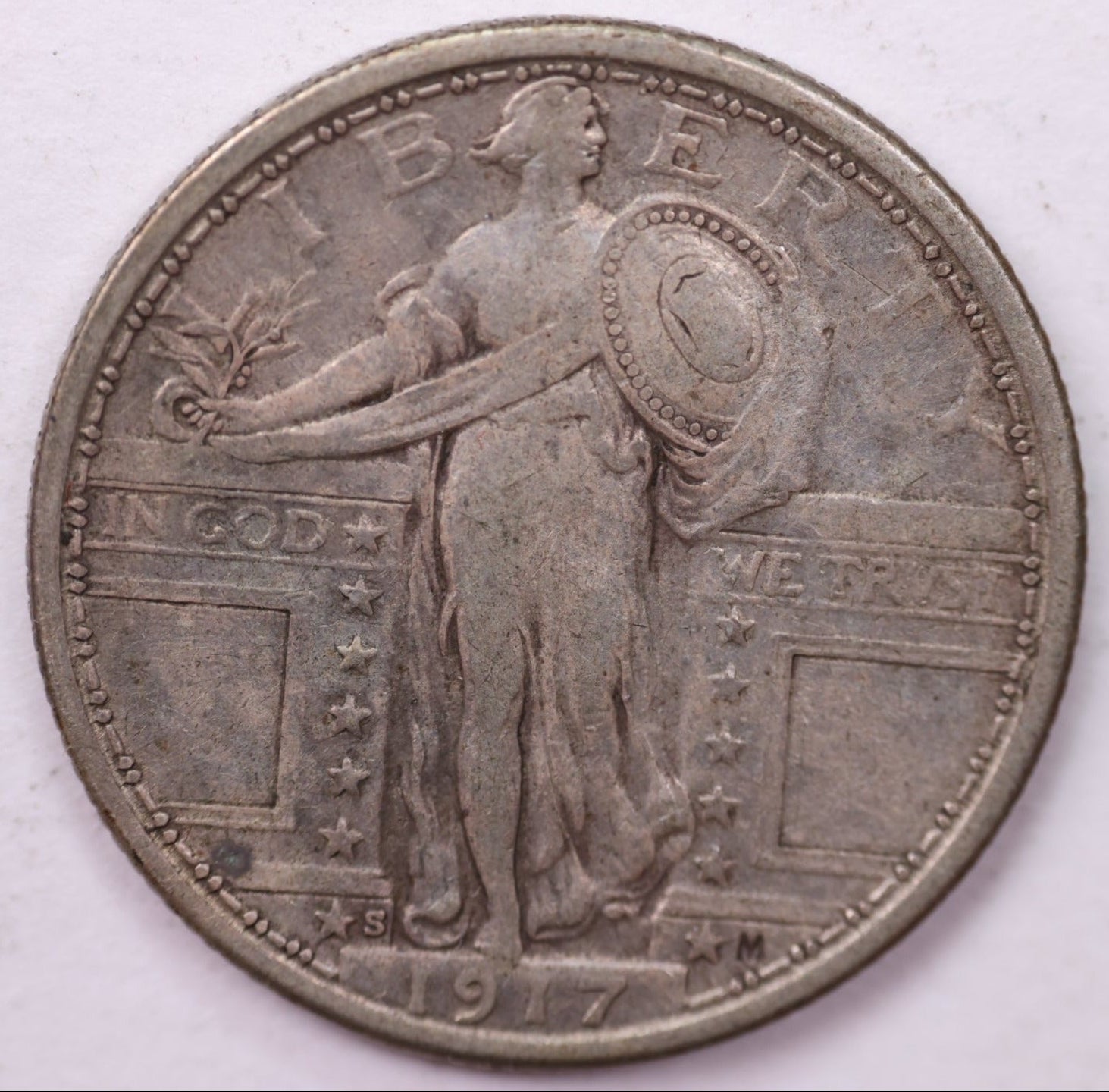 1917-S Standing Liberty Silver Quarter, Affordable Collectible Coins. Sale #QR1546.