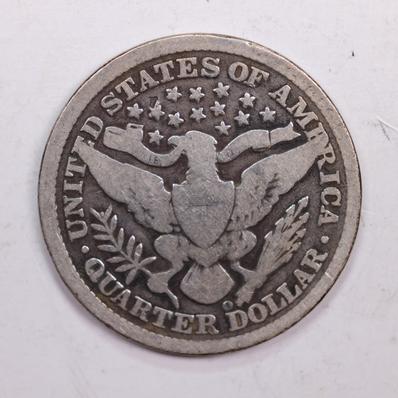 1895-O Barber Silver Quarter., Very Good, Circulated Coin., Store