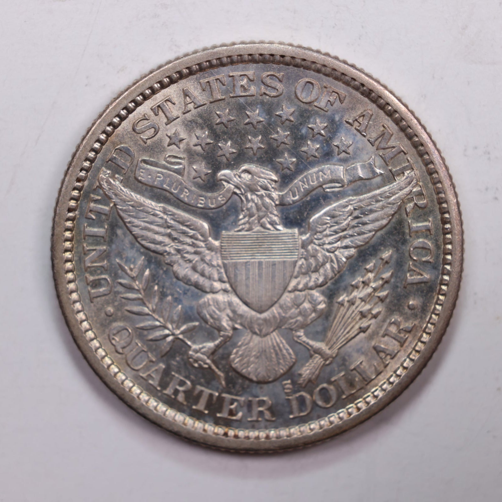 1895-S Barber Silver Quarter., Mint State, Uncirculated Coin., Store #QR0260.