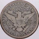1907-D Barber Half Dollar, Very Good Circulated Coin, Store