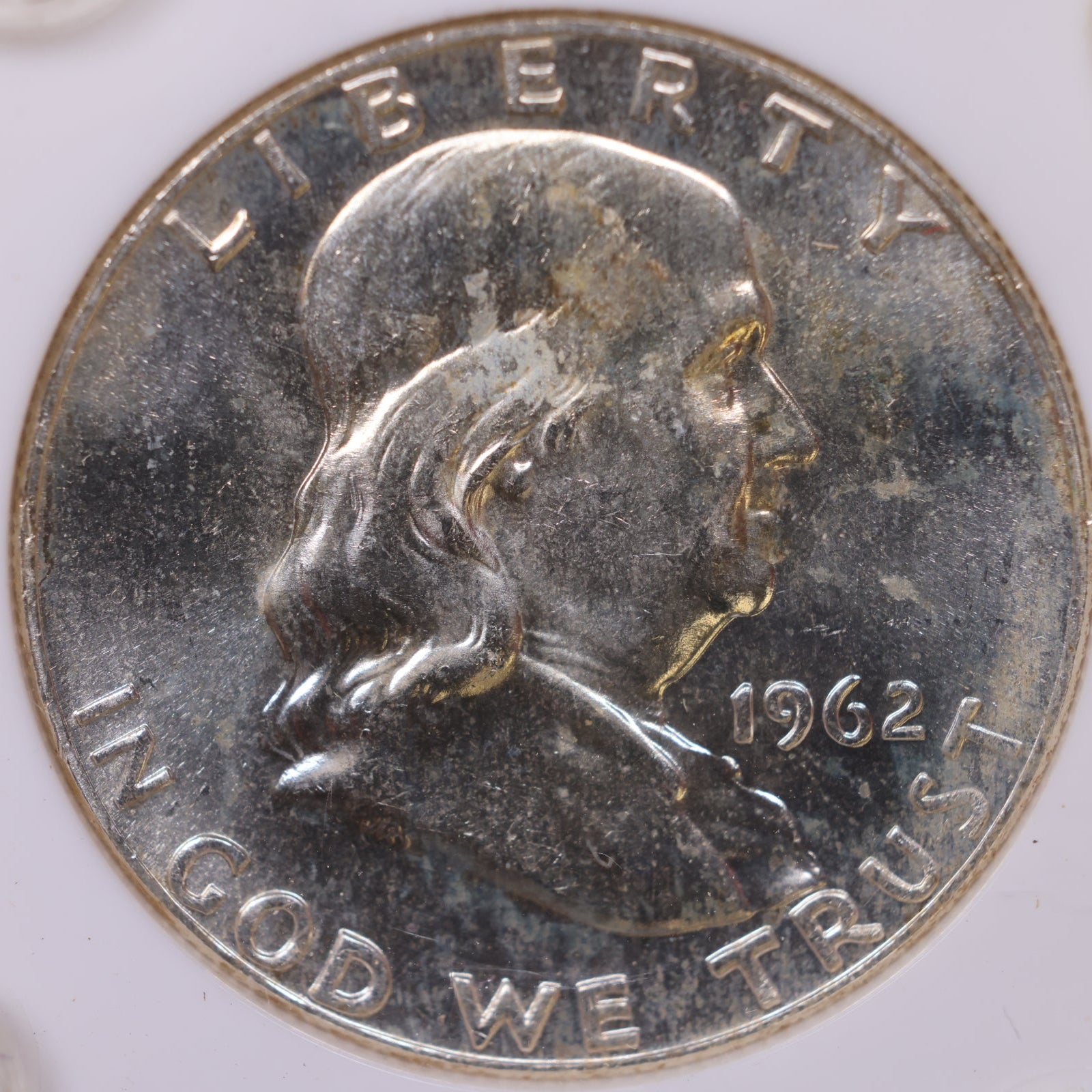 1962-D Ben Franklin Half Dollar, Gem Beautiful Uncirculated Coin, Store #HR1804