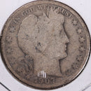 1907-D Barber Half Dollar, Good Circulated Coin, Store