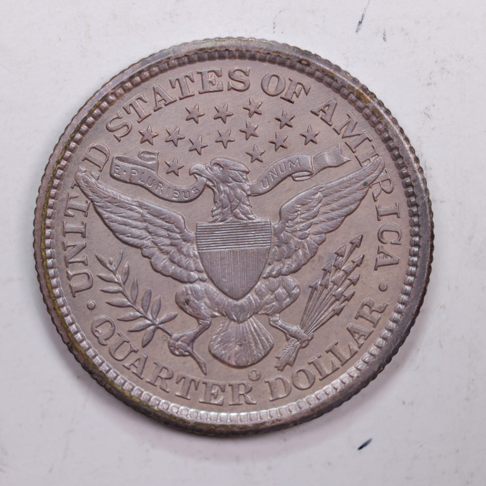 1898-O Barber Silver Quarter., About Uncirculated, Slider-Coin., Store #QR0264.